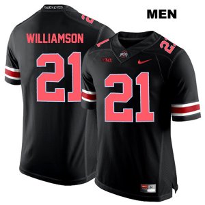 Men's NCAA Ohio State Buckeyes Marcus Williamson #21 College Stitched Authentic Nike Red Number Black Football Jersey ZX20K22GD